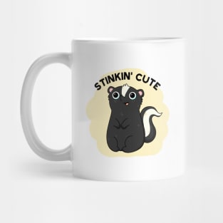 Stinkin Cute Funny Skunk Pun Mug